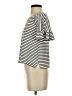 Max Studio Stripes Ivory White Short Sleeve T-Shirt Size XS - photo 5