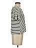 Max Studio Stripes Ivory White Short Sleeve T-Shirt Size XS - photo 4