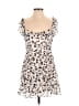 Blue Rain 100% Polyester Animal Print Ivory Cocktail Dress Size M - photo 1
