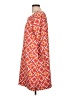 Lands' End Print Orange Casual Dress Size L - photo 5