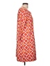 Lands' End Print Orange Casual Dress Size L - photo 4