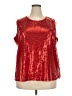 NY Collection 100% Polyester Red Sleeveless Blouse Size 2X - photo 1