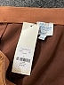 Blue Rain Solid Brown Faux Leather Skirt Size L - photo 4