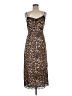 Papermoon 100% Polyester Animal Print Brown Cocktail Dress Size M - photo 1