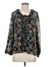 CeCe 100% Polyester Black 3/4 Sleeve Blouse Size M - photo 1