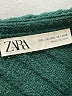 Zara 100% Wool Solid Green Wool Pullover Sweater Size XS - Sm - photo 7