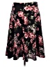 Doublju Floral Black Casual Skirt Size L - photo 2