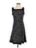Chaps Polka Dots Black Casual Dress Size M - photo 1
