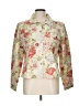 Coldwater Creek 100% Cotton Floral Ivory Blazer Size L - photo 1