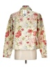 Coldwater Creek 100% Cotton Floral Ivory Blazer Size L - photo 2