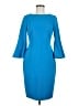 Calvin Klein Solid Blue Cocktail Dress Size 6 - photo 1