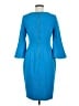 Calvin Klein Solid Blue Cocktail Dress Size 6 - photo 2