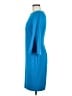 Calvin Klein Solid Blue Cocktail Dress Size 6 - photo 5