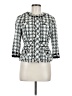 Elevenses 100% Acetate Houndstooth Multi Color Silver Jacket Size 6 - photo 1