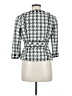 Elevenses 100% Acetate Houndstooth Multi Color Silver Jacket Size 6 - photo 2