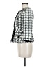 Elevenses 100% Acetate Houndstooth Multi Color Silver Jacket Size 6 - photo 5
