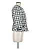 Elevenses 100% Acetate Houndstooth Multi Color Silver Jacket Size 6 - photo 4