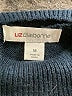 Liz Claiborne Stripes Black Turtleneck Sweater Size M - photo 7