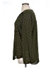 Pleione 100% Polyester Stars Green Long Sleeve Blouse Size XL - photo 5