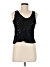 Papillon 100% Rayon Black Sleeveless Blouse Size M - photo 1