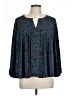 Nine West 100% Polyester Teal 3/4 Sleeve Blouse Size L - photo 1