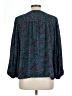 Nine West 100% Polyester Teal 3/4 Sleeve Blouse Size L - photo 2
