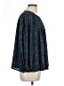 Nine West 100% Polyester Teal 3/4 Sleeve Blouse Size L - photo 4
