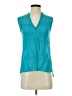 E&M Collection Teal Sleeveless Blouse Size S - photo 1
