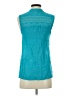 E&M Collection Teal Sleeveless Blouse Size S - photo 2