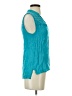 E&M Collection Teal Sleeveless Blouse Size S - photo 4