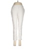 Theory Chevron-herringbone Ivory Linen Pants Size 6 - photo 1