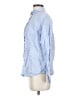 J.Crew 100% Linen Blue Long Sleeve Button-Down Shirt Size 4 - photo 5