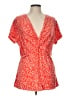 Lands' End Floral Orange Kimono Size L - photo 1