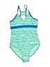 RBX Chevron-herringbone Blue One Piece Swimsuit Size S (kids) - photo 1