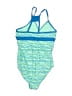 RBX Chevron-herringbone Blue One Piece Swimsuit Size S (kids) - photo 2