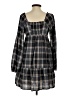 Universal Thread Plaid Gray Casual Dress Size XS - photo 2