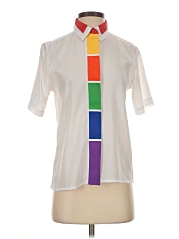 Worthington Short Sleeve Blouse (view 1)