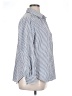Chenault Stripes Blue Long Sleeve Blouse Size 1X - photo 4
