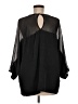 Gypsy 05 100% Silk Black 3/4 Sleeve Silk Top Size M - photo 2