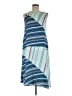 Esprit 100% Polyester Stripes Blue Casual Dress Size 6 - photo 1