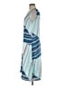 Esprit 100% Polyester Stripes Blue Casual Dress Size 6 - photo 5