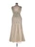 Xscape 100% Polyester Tan Gold Cocktail Dress Size 18 - photo 2