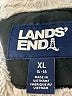 Lands' End 100% Polyester Solid Black Snow Jacket Size 14 - 16 - photo 3