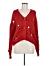 Forever 21 100% Acrylic Hearts Red Cardigan Size M - photo 1