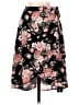 Charlotte Russe 100% Polyester Floral Black Casual Skirt Size M - photo 1