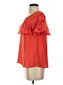 Mine 100% Polyester Orange Short Sleeve Blouse Size S - photo 5