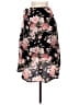 Charlotte Russe 100% Polyester Floral Black Casual Skirt Size M - photo 2