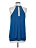 Banana Republic 100% Polyester Blue Sleeveless Blouse Size S - photo 2