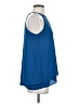 Banana Republic 100% Polyester Blue Sleeveless Blouse Size S - photo 4