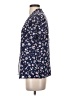 White Stag 100% Rayon Floral Blue Short Sleeve Blouse Size S - photo 5